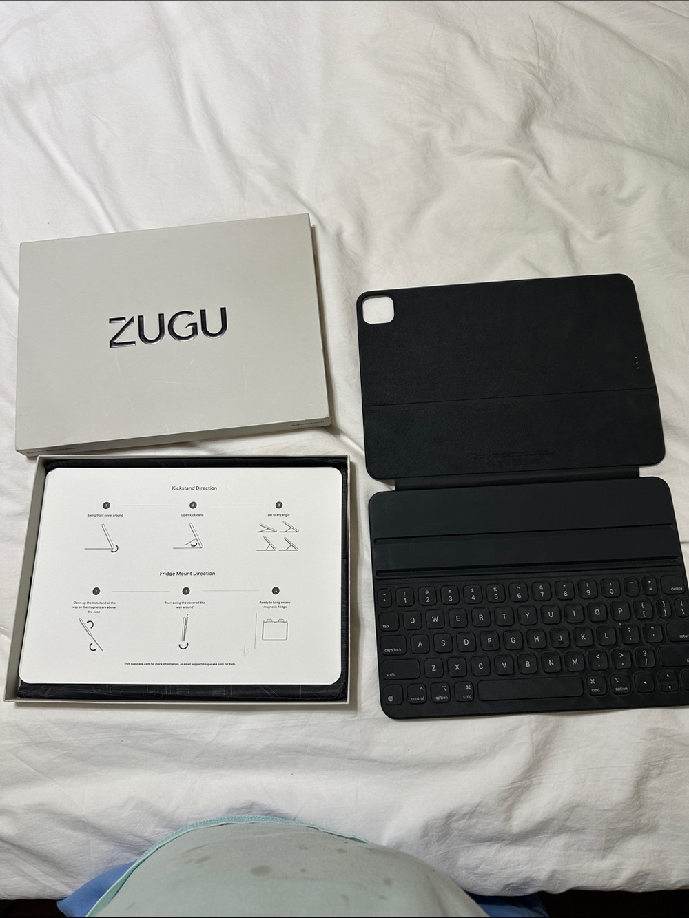 ZUGU Black Tablet Keyboard Case — Protective Folio with Integrated Keyboard